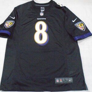 Baltimore Ravens NFL Lamar Jackson On Field Football Jersey Adult Large